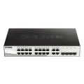 D-Link 16 10/100/1000 Base-T port with 4 x 1000Base-T /SFP ports
